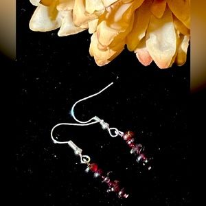Garnet earrings